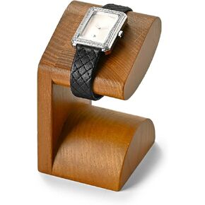 حامل ساعة من الخشب الصلب عرض حامل عرض ساعة معصم واحد (لون داكن) in Kuwait