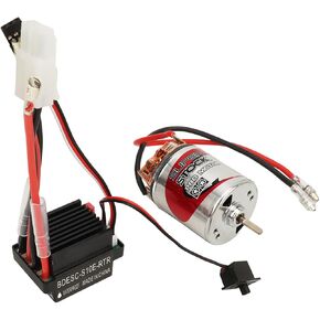 RC Brushed Motor ESC Combo,7.4V 540 Brushed Motor 320A Brushed ESC Set for Hsp, for Redcat, for Tamiya, for Axial, for RC Car (12T)
