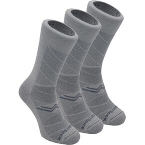 Wrightsock CoolMesh II Crew Running Socks for Men and Women – Cushioned, Eco-Friendly and Anti Blister Socks with our Patented Double Layer Design - American Made, No Blisters Guaranteed