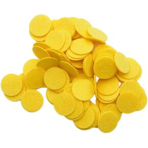 Playfully Ever After 1.5 Inch Yellow 94pc Stiff Felt Circles