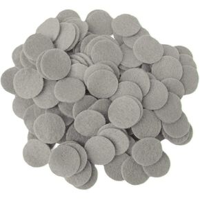 Playfully Ever After Gray Craft Felt Circles (1 Inch - 100pc)