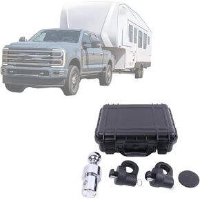 60692 Gooseneck Hitch Kit with Toolbox Compatible with Ford F-250 F-350 F-450 Compatible with Chevrolet Silverado 2500 HD 3500 HD