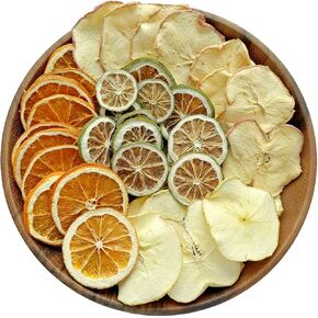 4.2oz ورق مجفف لعيد الميلاد، ورق مجفف برائحة الحمضيات مع شرائح البرتقال المجففة، وشرائح التفاح المجفف، وشرائح الليمون المجفف، ومزهرية عيد الميلاد المزخرفة وديكور حشو الوعاء للعطور المنزلية، والكيس، والخريف، والشتاء in Kuwait