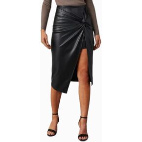 Women's 2024 New Spring Side Split Mid-Length Fitted Skirt