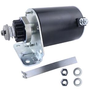Starter 16 Teeth Fit for Craftsman LT1000 LT2000 YTH2348 for John Deere LA120 LA130 LA135 LA140 LA145 LA150 LA155 LA165 LA175 with BS Engine 390838 497595 AM122337