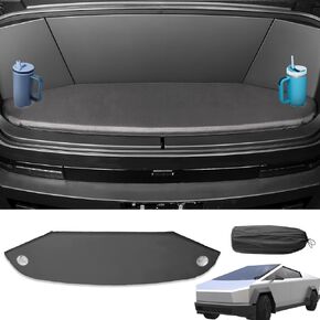 Frunk Seat Cushion with Cup Holders Compatible with Tesla Cybertruck 2024, Self-Inflating and Multi-Purpose Cushion for Cybertruck Accessories (Pump Not Included)
