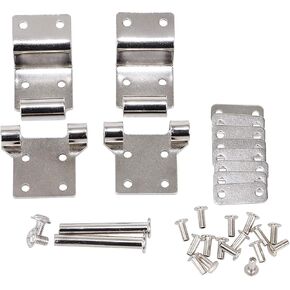 Metal Chrome Motorcycle Saddlebags Tour Pack Hinge Kit for Harley Touring Road Glide Tri Glide Electra Glide Ultra Classic FLHTC 1987-2013