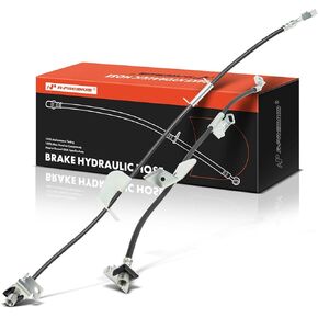 A-Premium Front Side Brake Hydraulic Hose Compatible with Select Chevrolet and GMC Models - Express 2500 2003-2018, Express 3500, Express 4500, Savana 2500, Savana 3500, Savana 4500 - Pack of 2