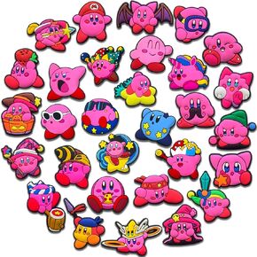 30Pcs Cute Anime Game Shoe Charms for Croc Clog Sandals