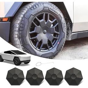 Wheel Hub Center Caps Compatible with Tesla Cybertruck, Wheel Cover for Tesla Cybertruck Accessories 2023 2024(4PCS)