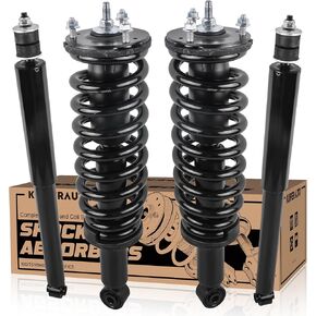 171348L 171348R 37240 4PCS Complete Front Rear Struts Assembly Compatible for 2001-2007 Toyota Sequoia (4WD RWD) Front & Rear Coil Spring Shock Absorber in Kuwait