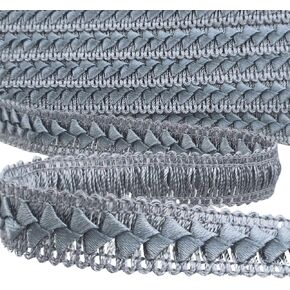 Coffee Lace Ribbon 6 Yards Braid Lace Trim for Crafts Sewing Packaging Costume Home Decorative (Coffee)