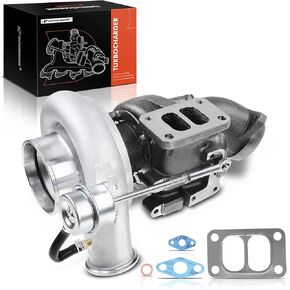 A-Premium HX35W Complete Turbo Turbocharger Kit, with Wastegate Actuator & Gasket, Compatible with Dodge Ram 2500 3500, 1999 2000 2001 2002, 5.9L Diesel, Replace# 667269, 3592766