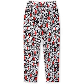 Fwanjang Women’s Comfy Lightweight Elastic Waist Loose Fit Korean Mômpé K-Drama Floral Gardening Pants