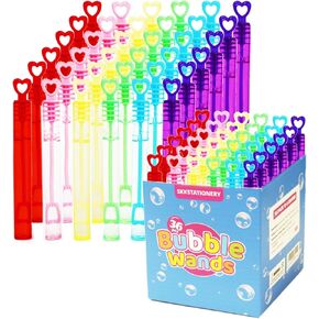 36 Pcs Bubbles Party Favors for Kids Mini Bubble Wands Bubble Party Favors Assortment Neon, Kids Summer Gifts, Fun Bubbles for Christmas Halloween Birthday Goodie Bags