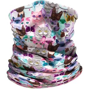 WIRESTER Bandana, Headwear, Scarf for Running, Cycling, Fishing, Sports Indoor Outdoor Fashionable Wear Cat Family