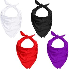 Honoson 4 Pcs Cooling Bandana Men Wicking Bandanas Scarfs for Women Sun Protective Cools Instantly When Wet Breathable Face