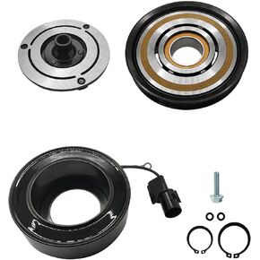 A/C Compressor Clutch Assembly Kit Plate Pulley Bearing Coil 1731 Replacement for 2007-2012 Hyundai Elantra 4cyl 2.0L, AC Air Conditioning Compressor Clutch Coil Auto Repair Kit