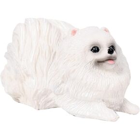 TOYANDONA 1pc Desk Decor Office Desk Decorations Office Desk Toys Custom Mini Pomeranian Pet Figures Mini Puppy Toy Pomeranian Model Dog Model Decor Statuette Collection Puzzle Child