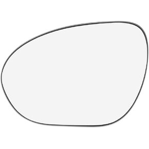 X AUTOHAUX Car Rearview Mirror Glass Replacement with Backing Plate Heated Left Side Driver Side for Nissan Cube Juke