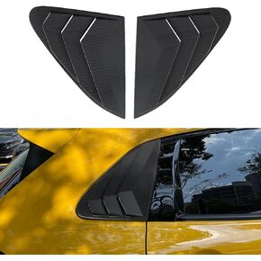 BOYOUS 2PCS ABS Material Compatible For Honda 2023 2024 HR-V HRV Car Auto Exterior Sport Style Side Air Vent Scoop Cover Accessories Rear Side Window Louvers (Carbon Fiber)