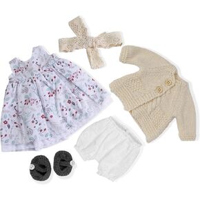 Handmade Waldorf Doll Clothes 12 inch Clothing Set with Pretty Box Girl Christmas Birthday Present-Kiki's Clothes Accessories