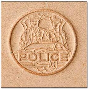 Police 3-D Stamp 8460-00 by Tandy Leather