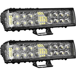 2PCS LED Light Bar 6 Inch Led Pods Light 60W Side Shooter Flood Spot Beam Combo LED Fog Light Work Light for Trucks Off Road ATV UTV