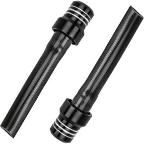 2 PCS Hose Gas Fuel Tank Cap, Aluminum Breather Fuel Valve Vent with Flexible Tube, Gas Tank Filler Cap Replacement for CRF YZF Motorcycle Dirt Bike, Motorcycle Accessories(Black)