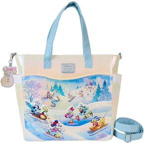 Loungefly Disney Mickey and Friends Winter Wonderland SCE Convertible Tote