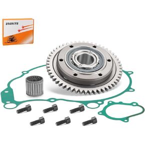 Starter Clutch One Way Bearing Gear Gasket Kit for Yamaha YFM660R Raptor 660R 2002 2003