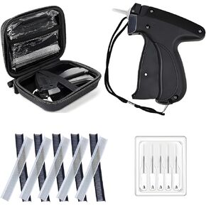 1008 Pcs Stitchy Quick Clothing Fixer ，Micro Stitch Gun for Clothes Storage with 1 Case 6 Needles 500 Black 500 White Fasteners Quick Stitch Sewing Hemming Gun ﻿ ﻿ (Pink)
