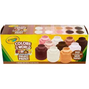 Crayola Colors of the World Washable Project Paint - Set of 10 colors, 2 oz Bottles in Kuwait