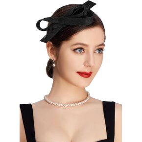 BABEYOND Fascinators Hats for Women - Tea Party Hat Kentucky Fascinator Derby Cocktail Bridal Wedding Ribbon Hair Clip