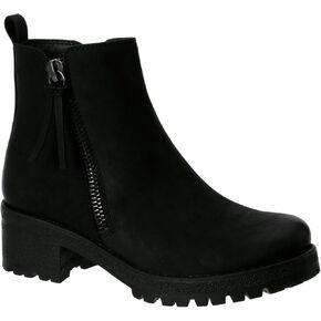 Judy - Women's Casual Chelsea Slip-On Lugged Ankle Boots