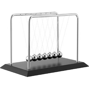 Large Newton Cradle Balance Balls with 7 Balls Physics Science Desk Toys Home Office Desk Ornament