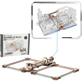 3D Puzzles for Adults, Marble Run Link Pack LG01, Wooden Model Building Kits for Teens, Electric 3D Puzzle Marble Run, Connector for LGA01 and LGC01, Desk Decor for Men/Women