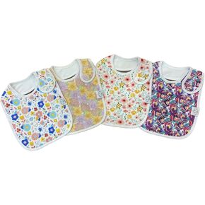 Isabeli Organic Cotton Toddler Bibs, Extra Large Drooling Bibs, Teething Bibs, Feeding Bibs, Large Bibs