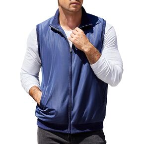 COOFANDY Men's Casual Outerwear Vests Padded Sleeveless Jacket Winter Outdoor Warm with Pockets
