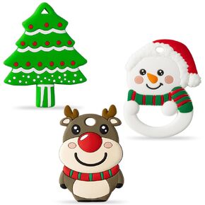YA-Christmas Teething Toys 3P