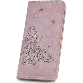 RFID Wallet Women Ultra Slim Thin Womens Wallet Compact Clutch Long Ladies Wallet for Women GREEN
