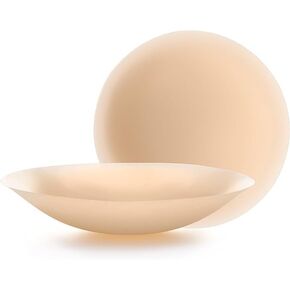 Reusable Nipple Covers 2 Pairs-Seamless and Adhesive Silicone Reusable Nipple Pasties, Sticky Breast Petals, Skin