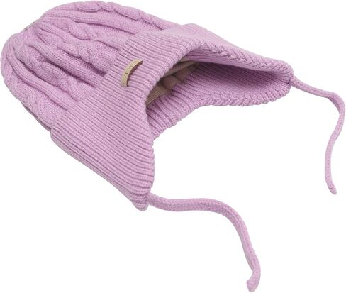 ZLYC Kids Girls Boys Winter Hats Cotton Lined Pom Pom Beanie Earflap Knitted Cap in Kuwait