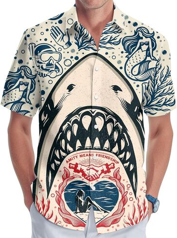 Christian Hawaiian Shirt for Men, God Print Men's Button Down Shirt, Summer Gifts, Gifts for Birthday in Saudi Arabia