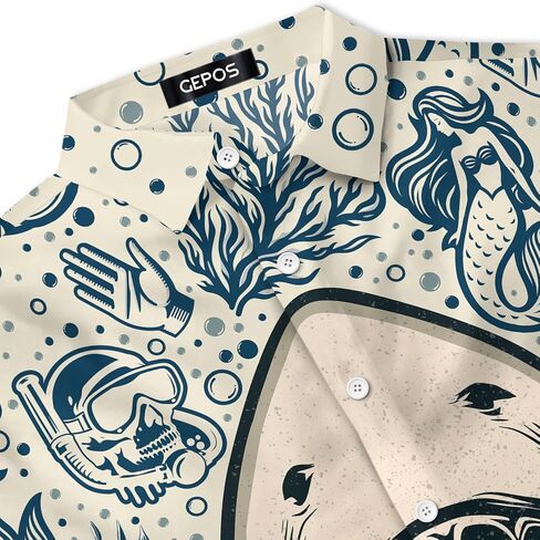 Christian Hawaiian Shirt for Men, God Print Men's Button Down Shirt, Summer Gifts, Gifts for Birthday in Saudi Arabia