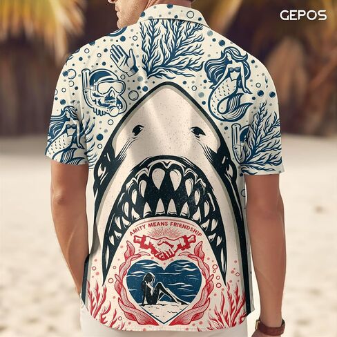Christian Hawaiian Shirt for Men, God Print Men's Button Down Shirt, Summer Gifts, Gifts for Birthday in Saudi Arabia