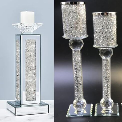 Crushed Mirror Glass for Resin Art,Broken Fire Glass Pieces for Tabletop Fire Pit,Crafts,Home Decorations Vase Fillers,15 OZ in Kuwait