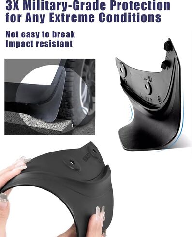 Mud Flaps Splash Guards for Tesla Model Y 2020-2024 Sediment Mudguard No Drilling/Tape Splash Guards Fenders Exterior Accessories for Tesla Model Y (Set of 4) in Saudi Arabia