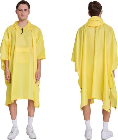 Multi functional cape hooded raincoat suitable for outdoor camping and hiking, suitable for both men and women in Kuwait