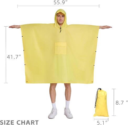 Multi functional cape hooded raincoat suitable for outdoor camping and hiking, suitable for both men and women in Kuwait